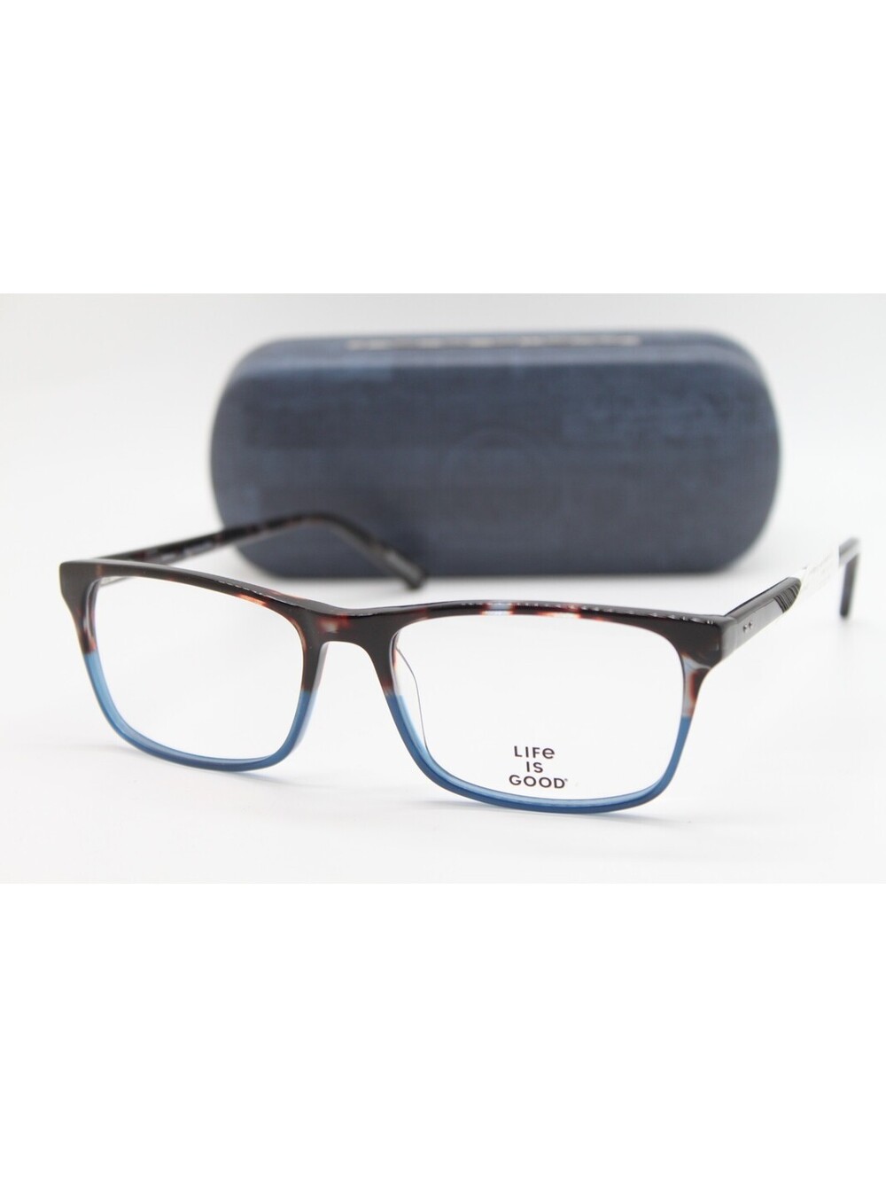 NEW LIFE IS GOOD ANTHONY BLUE TORTOISE (BTB) AUTHENTIC EYEGLASSES W/CASE 56-17